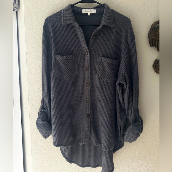 Eden & Olivia L Button Up Sweater - Picture 1 of 5